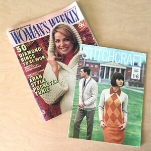 Vintage Knitting Catalog Magazine Stitchcraft Woman's Weekly Bundle 1964/1976